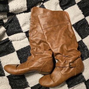 Women's Tan Leather Boots